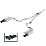 Ford Racing 2018 Mustang 2.3L Ecoboost Cat-Back Sport Exhaust System w/Black Chrome Tips thumbnail 2