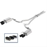 Ford Racing 2018+ Mustang GT 5.0L Cat-Back Sport Exhaust System w/ Quad Black Chrome Tips thumbnail 2