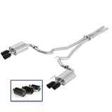 Ford Racing 2018+ Mustang GT 5.0L Cat-Back Sport Exhaust System w/ Quad Black Chrome Tips thumbnail 3