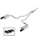 Ford Racing 2018+ Mustang 2.3L EcoBoost Cat-Back Extreme Exhaust System w/ Black Chrome Tips thumbnail 3