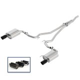 Ford Racing 2018+ Mustang 2.3L EcoBoost Cat-Back Extreme Exhaust System w/ Black Chrome Tips thumbnail 4