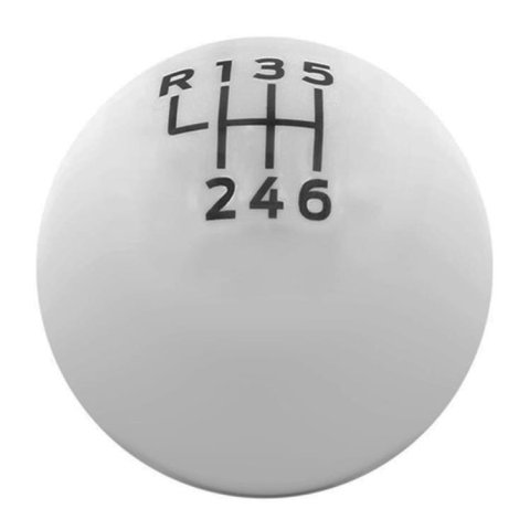 Ford Racing 15-19 Ford Mustang EcoBoost / GT w/ 6-Speed Manual Transmission Bullitt White Shift Knob