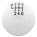 Ford Racing 15-19 Ford Mustang EcoBoost / GT w/ 6-Speed Manual Transmission Bullitt White Shift Knob thumbnail 2