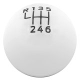 Ford Racing 15-19 Ford Mustang EcoBoost / GT w/ 6-Speed Manual Transmission Bullitt White Shift Knob thumbnail 3