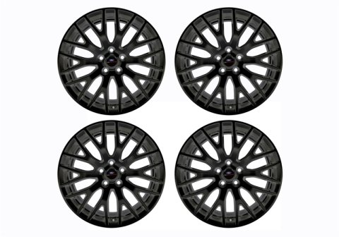 Ford Racing 15-16 Mustang GT 19X9 and 19X9.5 Wheel Set with TPMS Kit - Matte Black thumbnail 3