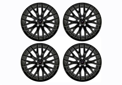 Ford Racing 15-16 Mustang GT 19X9 and 19X9.5 Wheel Set with TPMS Kit - Matte Black thumbnail 4