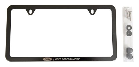 Ford Racing Ford Performance Slim License Plate Frame - Black Stainless Steel thumbnail 1