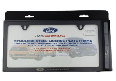 Ford Racing Ford Performance Slim License Plate Frame - Black Stainless Steel thumbnail 6