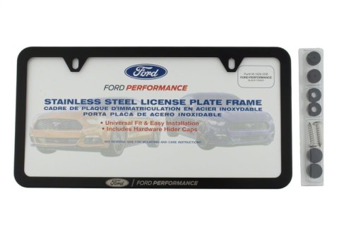 Ford Racing Ford Performance Slim License Plate Frame - Black Stainless Steel thumbnail 8
