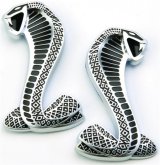 Ford Racing 2007-2009 Mustang SVT Cobra Snake Fender Emblems thumbnail 3