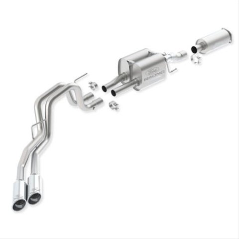 Ford Racing 2011-2014 F-150 SVT Raptor 6.2L Cat-Back Touring Exhaust System 145-inch WB thumbnail 2