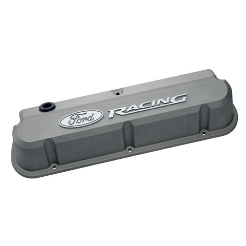 Ford Racing 289-351 Slant Edge Gray Valve Cover thumbnail 3