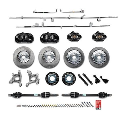 Ford Racing 15-21 Mustang GT/ 2.3L EcoBoost GT350R Brake Upgrade Kit - Black thumbnail 1