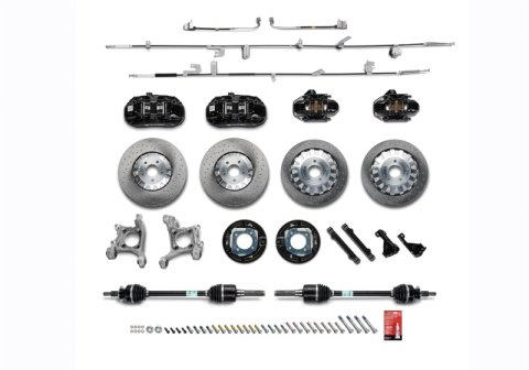 Ford Racing 15-21 Mustang GT/ 2.3L EcoBoost GT350R Brake Upgrade Kit - Black thumbnail 5