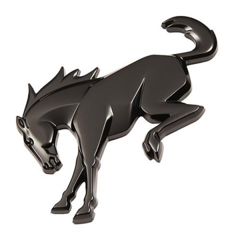 Ford Racing 2021 Bronco Rear Emblem - Black thumbnail 1