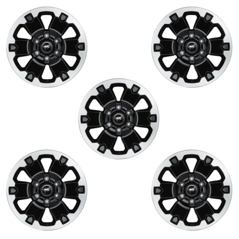 Ford Racing 21-22 Bronco 18in Black Machined Face Wheel Kit thumbnail 2
