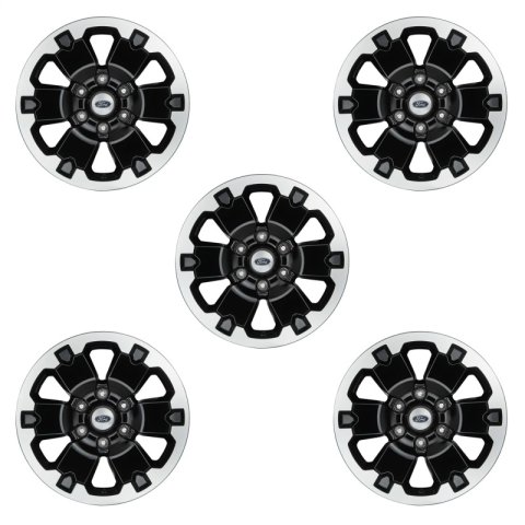 Ford Racing 21-22 Bronco 18in Black Machined Face Wheel Kit thumbnail 3