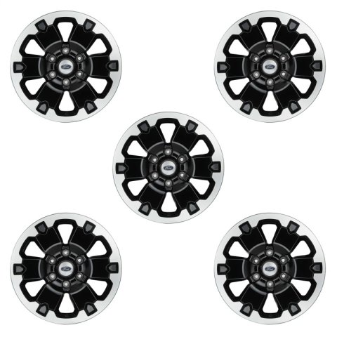 Ford Racing 21-22 Bronco 18in Black Machined Face Wheel Kit thumbnail 4