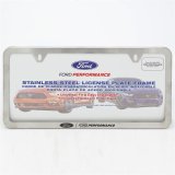 Ford Racing Slim License Plate Frame - Brushed Stainless Steel thumbnail 2