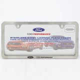 Ford Racing Slim License Plate Frame - Brushed Stainless Steel thumbnail 3