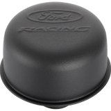 Ford Racing Black Crinkle Finish Breather Cap w/ Ford Racing Logo - Twist Type thumbnail 1