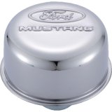 Ford Racing Chrome Breather Cap w/ Ford Mustang Logo thumbnail 1