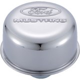 Ford Racing Chrome Breather Cap w/ Ford Mustang Logo thumbnail 2