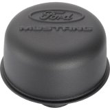 Ford Racing Black Crinkle Finish Breather Cap w/ Ford Mustang Logo thumbnail 2