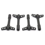 Ford Racing Black Crinkle Finish Valve Cover Hold Down Wing Nuts thumbnail 1