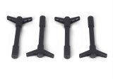 Ford Racing Black Crinkle Finish Valve Cover Hold Down Wing Nuts thumbnail 2