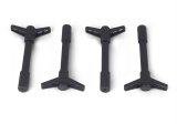 Ford Racing Black Crinkle Finish Valve Cover Hold Down Wing Nuts thumbnail 3
