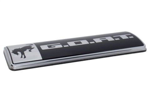 Ford Racing Bronco/Bronco Sport G.O.A.T. Badge - Black/Chrome thumbnail 6