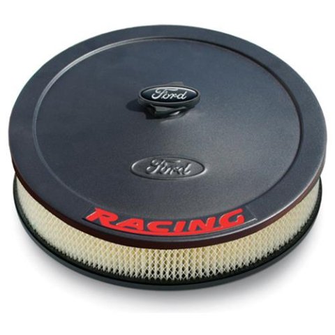 Ford Racing Air Cleaner Kit - Black Crinkle Finish w/ Red Emblem thumbnail 1