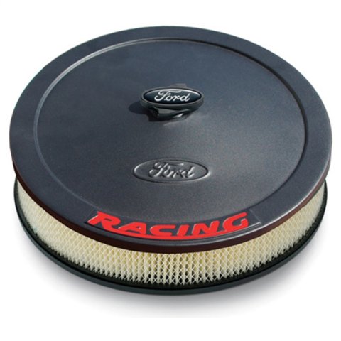 Ford Racing Air Cleaner Kit - Black Crinkle Finish w/ Red Emblem thumbnail 2