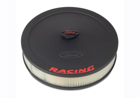 Ford Racing Air Cleaner Kit - Black Crinkle Finish w/ Red Emblem thumbnail 4