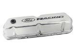 Ford Racing Logo Stamped Steel Valve Covers - Chrome thumbnail 8