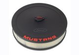 Ford Racing Air Cleaner Kit - Black Crinkle Finish w/ Red Mustang Emblem thumbnail 9