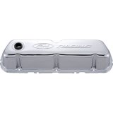Ford Racing Embosses Logo Stamped Steel Valve Cover Chrome thumbnail 2