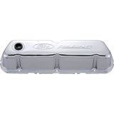 Ford Racing Embosses Logo Stamped Steel Valve Cover Chrome thumbnail 3