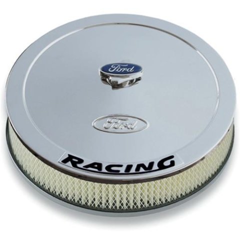 Ford Racing Air Cleaner Kit - Chrome w/ Black Emblem thumbnail 1