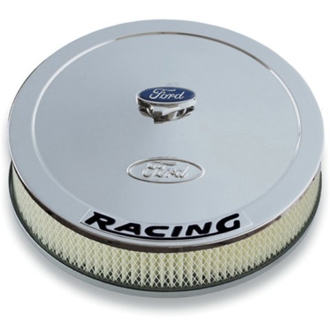 Ford Racing Air Cleaner Kit - Chrome w/ Black Emblem thumbnail 3