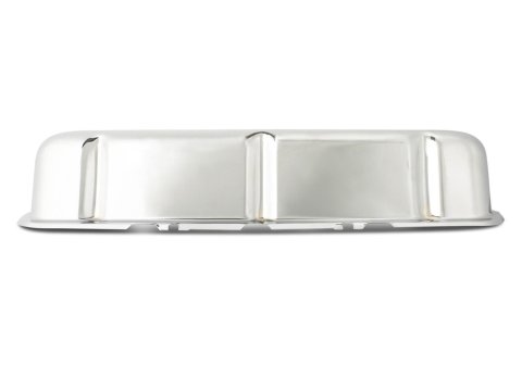 Ford Racing Ford Mustang Logo Stamped Steel Chrome Valve Covers thumbnail 5