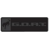 Ford Racing Bronco/Bronco Sport G.O.A.T. Badge - Black/Black thumbnail 1