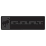Ford Racing Bronco/Bronco Sport G.O.A.T. Badge - Black/Black thumbnail 2