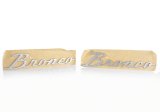 Ford Racing 21-23 Bronco Script Fender Badge - Silver thumbnail 1
