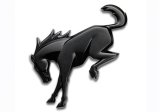 Ford Racing Bronco Rear Emblem - Matte Black thumbnail 2