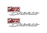Ford Racing Bronco Sport Script Fender Badge Kit thumbnail 1