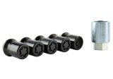 Ford Racing M12X1.5 Black Security Lug Nut - Set of 5 thumbnail 4