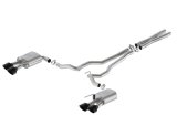 Ford Racing 2024 Mustang 5.0L Extreme Non-Active Cat-Back Exhaust w/Valance - Black Tip thumbnail 4