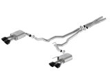Ford Racing 2024 Mustang 5.0L Sport Non-Active Cat-Back Exhaust w/Valance - Black Tip thumbnail 1